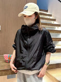Women's Summer Korean Loose Sun-Protection Top + Cardigan + Jacket 2026 - Apricot