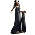 Fall K-Pop Slimming High Waist Loose Straight Leg Wide Leg Pants + Pants