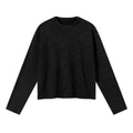 ARTIE Men's Fall/Winter Waffle 280G Washed Distressed Snow-Denim Long Sleeve T-Shirt