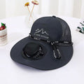 fan hat versatile sun hat empty top hat travel cool women's large eaves dual-purpose men's and women