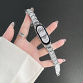 Fits Xiaomi Band 10 / 9 / 8nfc Band Summer New Ceramic Version Fine Style Full Diamond Metal Women Wrist Strap