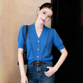 Women's Summer Unique Knit Hollow-Out Cardigan + Top 2026 | Layered Cardigan - As Pictured