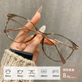 Beesfen New Korean Knit Slender Bare Face Women Frame 210712 Subtle Cat Eye Glasses Frame Cinnabar Sun Glasses Wholesale