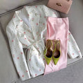 2026 Spring-Summer Casual Tie-Waist Floral Blazer Top