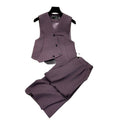 Fall-Winter Office Fashion Vest Jacket + Vest + Pants 2-Piece Set