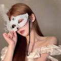 黑色花朵面具假面舞会装扮道具晚会年会半脸面具眼罩化妆之夜面罩