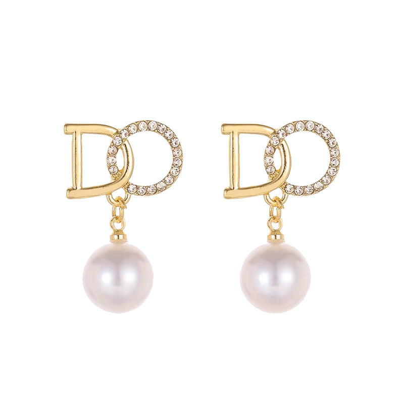 Vintage Gold-Tone Stud Earrings - view 5