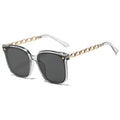 Polarized Women Sunglasses Summer Sun-Proof Sunshade Premium Metal Chain Big Frame UV-Proof Driving Men Sunglasses
