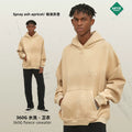ARTIE Men's Fall/Winter 360G Splatter Print Spray-Dye Distressed Frayed Edge Hoodie