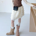 Girls' Velvet Base Vest Layered Tulle Skirt Set