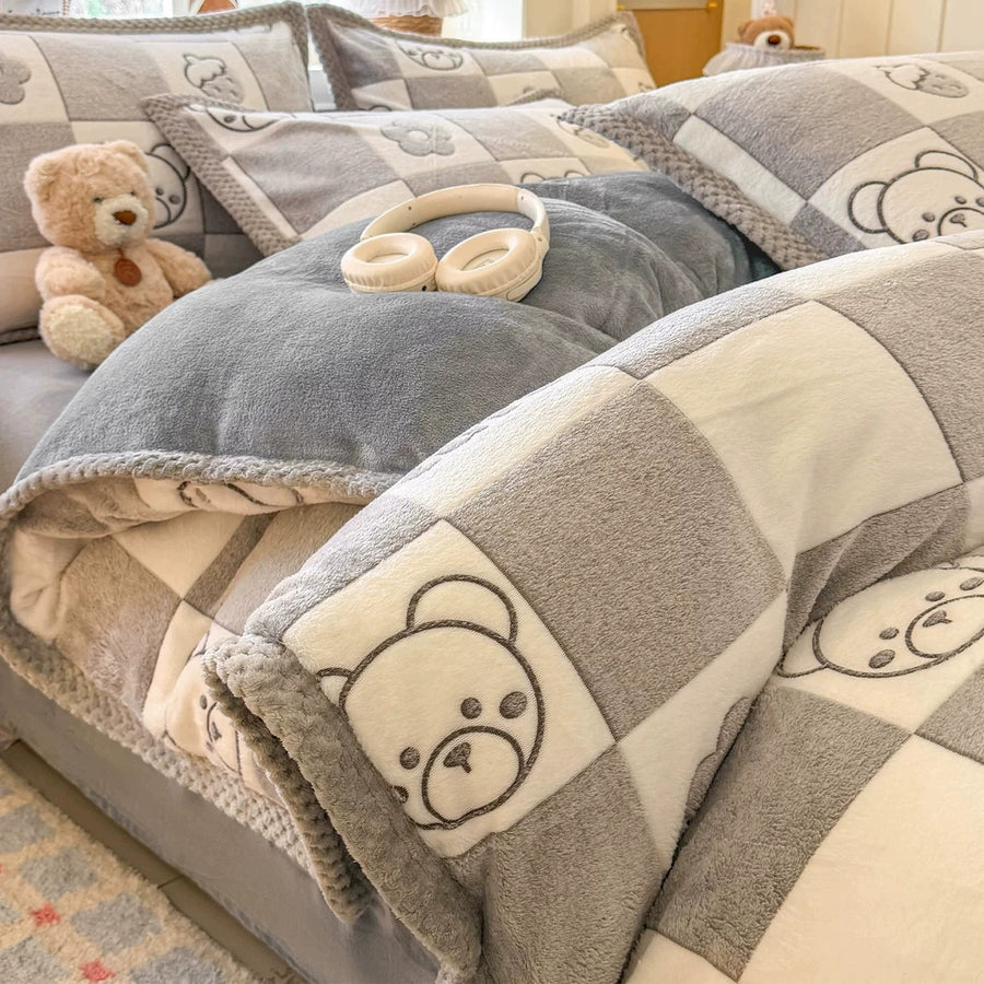 Bobo Bunny Milk Velvet 4-Piece Winter Bedding Set - view 3