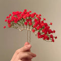 粉雾花仙~刘亦菲同款满天星发簪甜美气质古风簪子新中式新款发饰