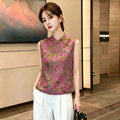 Summer New Chinese Fashion Jacquard Frog Button Shirt