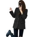 Women's Spring Office Korean Petite Blazer + Top 2026 | Casual Blouse - Red
