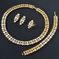 Africa Women Heart Spliced Jewelry Set India Ni Day Profit Asia Middle East Dubai Necklace Bracelet Set Earrings Ring