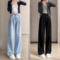 Women's Straight Wide Leg Plus Size Jeans