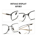 Beesfen SEVENZ Pure Titanium Ultra-Light Frame Blade Warrior Formal Big Face Square Frame Glasses Frame Cinnabar Sun Glasses