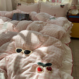 Cherry Clouly Pink Check