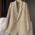 Women's Fall Korean Elegant Waist-Tie Blazer 2026 - Coral