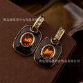 Vintage Earrings Height Stock Western Maillard Breeze Jewelry Set Western Elegant Retro Fashionable Earrings Necklace Women