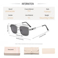 Pair Bridge Men Sunglasses Driving Sun-Proof Trendy Outing Metal Sunglasses Cool Versatile Personality Fashionable Sunglasses