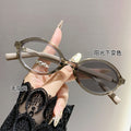 Light Feel Photochromic Prescription Glasses Anti-Blue Influencer Overseas Small-Frame Burst Book Nerd Frame Premium Elegant Prescription Sunglasses