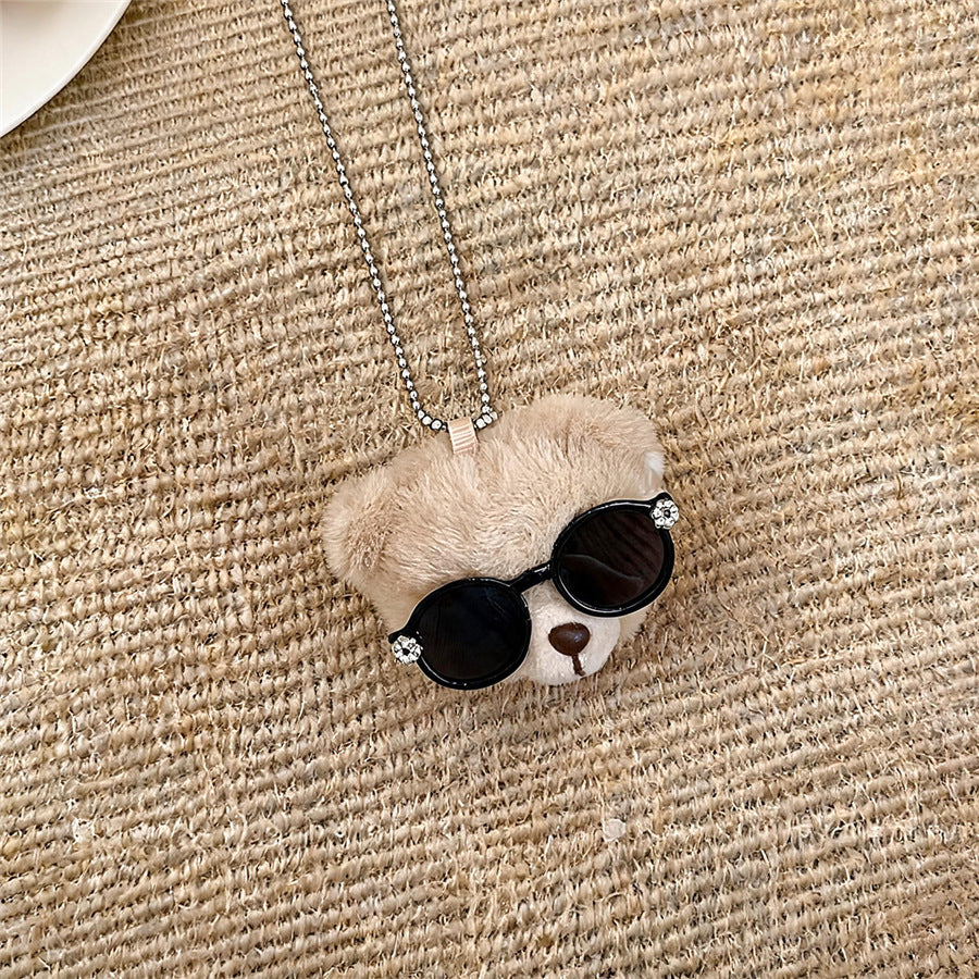 Cute Plush Bear Cord Pendant Necklace - view 7