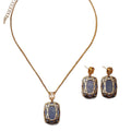 Vintage Cutout Geometric Stud Rhinestone Fashionable Personality Set Imperial Western Retro Elegant Drop