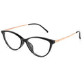 Beesfen M8238Z Cat-Eye Frame Face-Slimming Plano Anti-Blue-Light Glasses Ultra-Light Pure Titanium Prescription Glasses Women