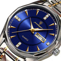 Swiss Brand New Trendy Mens Watch Waterproof Tungsten Date Quartz Watch Live Bestseller Drop Ship
