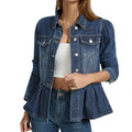 Women's Workwear Casual Puff Sleeve Jacket + Top 2026 | Trendy Jacket - Green