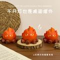 卡通篝火小夜灯led电子蜡烛灯卧室床头灯装饰氛围灯礼物桌面摆件