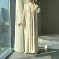 Bohemian Floral Print Long Cardigan Robe, Casual Daily & Festival Wear