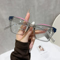Cat-Eye Plano Glasses Anti-Blue Overseas 26 New Western Trendy Breeze Influencer Style Women Personality Frame Glasses