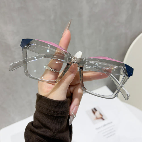 Cat-Eye Plano Glasses Anti-Blue Overseas 26 New Western Trendy Breeze Influencer Style Women Personality Frame Glasses
