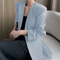 Women's Spring Korean Casual Blazer 2026 - Coffee