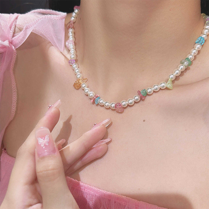 Korean Minimalist Pearl Necklace - view 12
