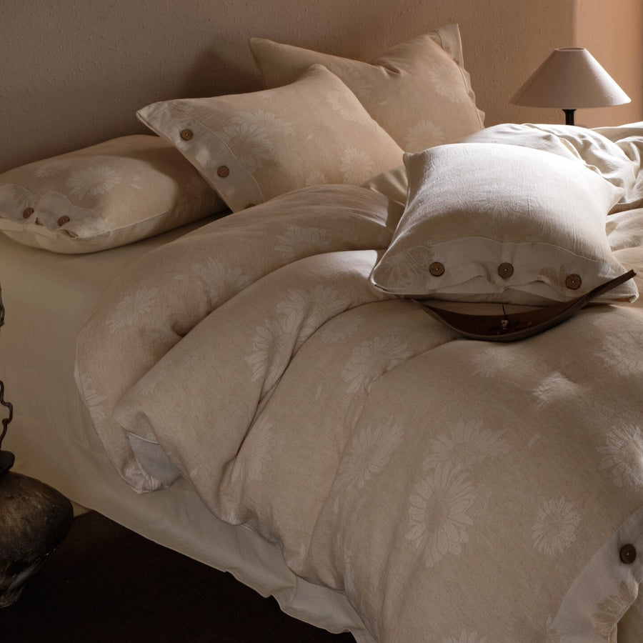 Leading the Way Cotton-Linen Double-Gauze 4-Piece Bedding Set - view 2