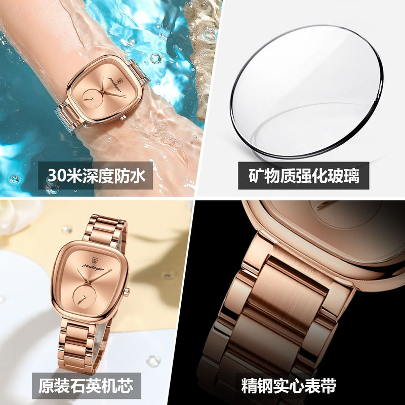 瑞士品牌奢华女士手表新款防水休闲石英腕表直播一件代发其它指针