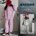 Girls' Trendy Hoodie Cardigan Set - Sports
