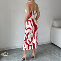 Amazon Printed Fitted Camisole Slit Dress, 2026