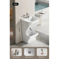 Liangle pedestal basin double-hole washstand basin ceramic household mop pool washstand basin one-piece hand wash basin