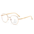 New Fashionable Metal Big Frame Progressive Reading Glasses Anti-Blue Distance-Near Dual Photochromic Elderly Glasses