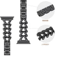 Fits Apple 1 ~ 8Ultra Third Gen Fashionable Tweed Style V Shape Denim Chain Metal Apple Band