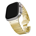 Fits Apple applewatch Slub One Bead Stainless Band iwatch Butterfly Metal Titanium Color Watch Band