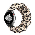 For Samsung Bracelet 20mm / 22mm Large Cord Flower Print Hair Tie Fashionable Personality Samsung Smart Watch With