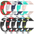 New Fits Apple watch1-8 Third Gen Sports Style Silicone Color Block Two-Tone Apple Band