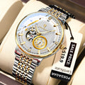 POEDAGAR Self-Winding Men Mechanical Watch Waterproof Glow Ultra Thin Mens Watch Live Export Bestseller Watch