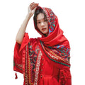 Women's Ethnic Shawl + Cape 2026 - Red