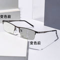 Photochromic Formal Reading Glasses Progressive Older Adults One Special Use Metal Smart Capable Anti-Blue Distance-Near Dual Reading Glasses